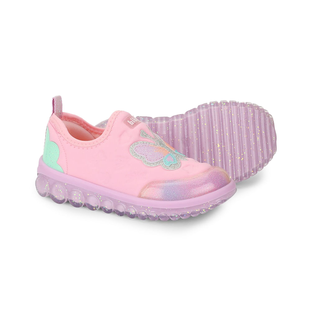 Tênis infantil Bibi com design delicado e confortável